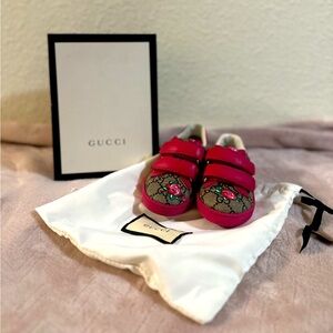 Toddler GG supreme & rosebud sneakers